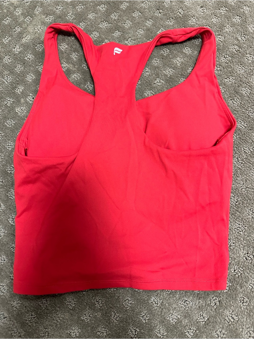 Fabletics Bright Red Racerback Sports Bra Tank - Picture 3 of 3